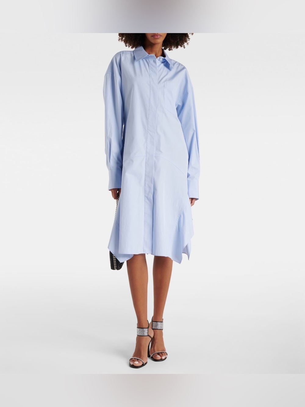 Stella McCartney Sky Blue Cotton Shirt Dress NWT